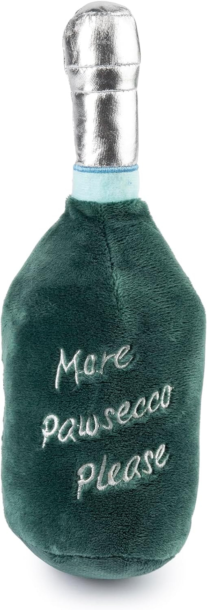 Labarka Pawsecco Plush Dog Toy, Wine Parody Chew Toys