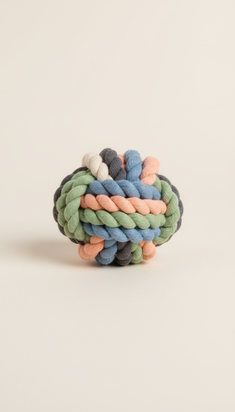 Interactive Rope Chew Toy with Knotted Ends