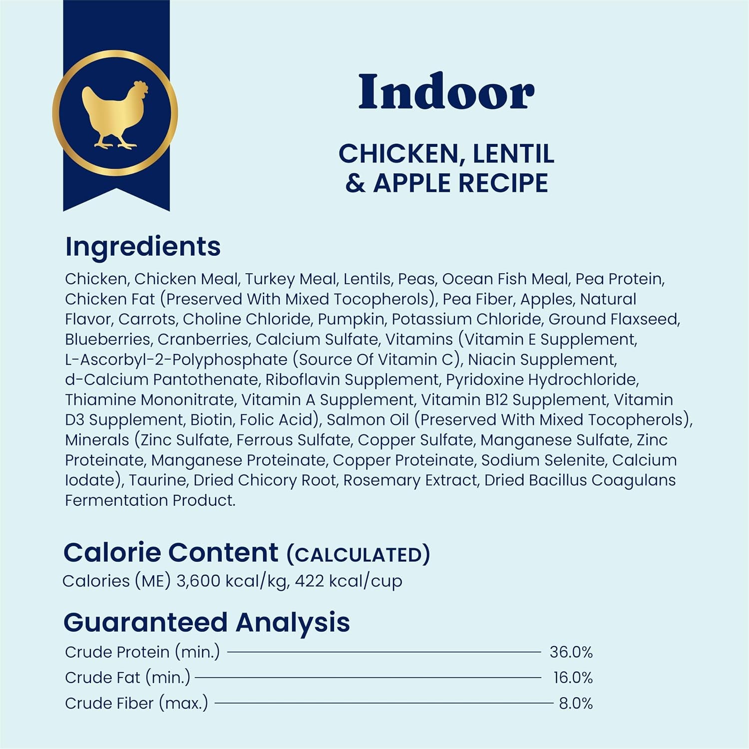 Solid Gold Indoor Chicken Dry Cat Food High Fiber, Adult & Senior Cats 12LB