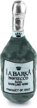 Labarka Pawsecco Plush Dog Toy, Wine Parody Chew Toys
