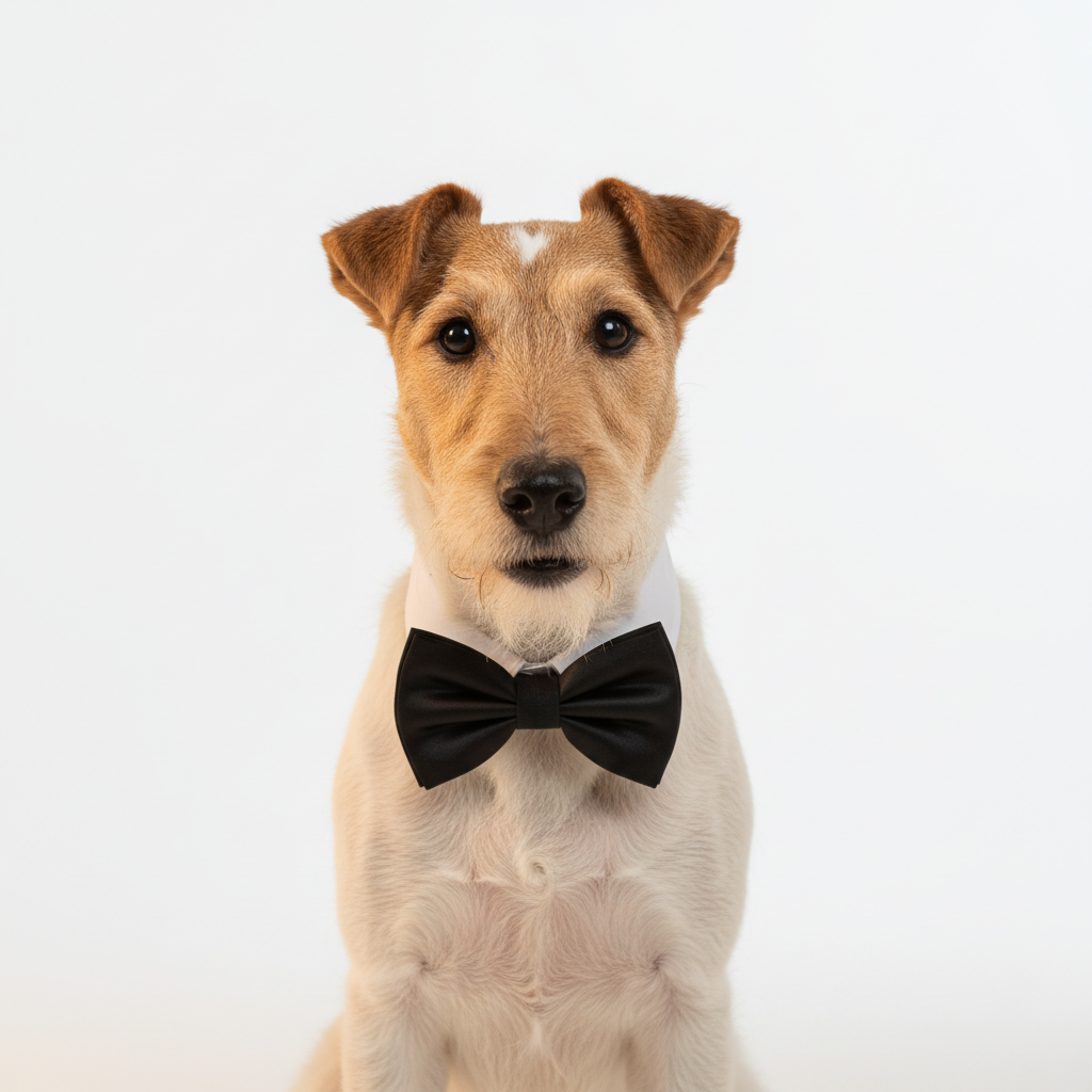 Fox Terrier in Tuxedo Collar